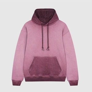 Sudadera con Capucha para Hombre, 100% Algodón, 420 GSM, Peso Pesado, Negra Desgastada, Lavada al Ácido, con Bolsillo Frontal con Logotipo, Estilo Vintage, Invierno - Product Image 5