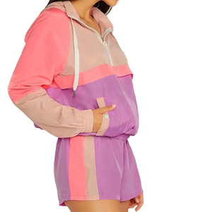 Hot Selling Jogger Windbreaker Suit 2 Piece Nylon <b>Jacket</b> Shorts Set Women Sweatsuit <b>Workout</b> Mens Track Suits - Product Image 3