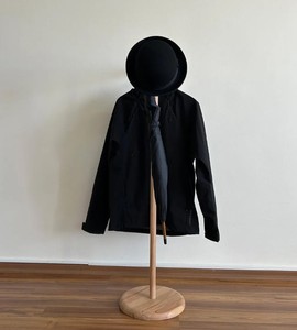 Porte-manteau minimaliste en bois sur pied avec 2 crochets, design moderne pour l'entrée et l'ameublement de la maison - Product Image 5