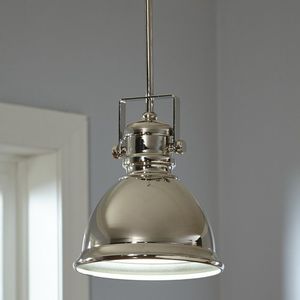 Industrial Chrome Pendant Light Round Stainless Steel <b>Ceiling</b> Mount Indoor <b>Decor</b> Durable Design - Product Image 1