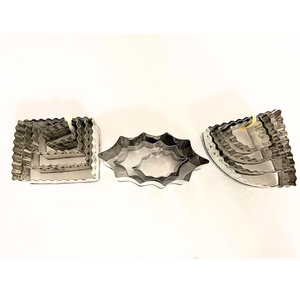 Wholesale Stainless Steel Small Cake <b>Cutting</b> Mold <b>Cookie</b> Cutter Household DIY One Piece Cake Mold with Presser Cake Accessories - Product Image 3