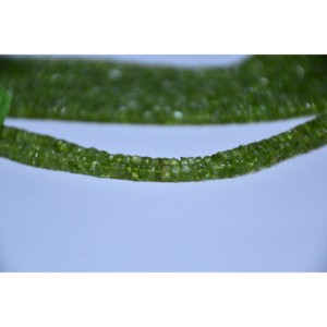 Perles de péridot en gros, composants et apprêts de bijoux en pierres précieuses naturelles de Jaipur, Inde - Product Image 2