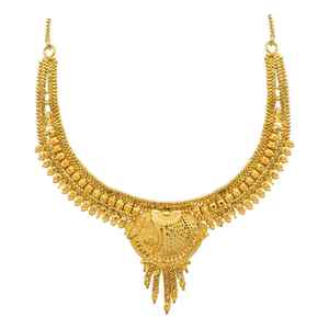 Juego de Joyería de Latón Chapado en Oro de 14K, 18K, 24K con Diseño Floral Tradicional, Collares de Moda al por Mayor - Product Image 4