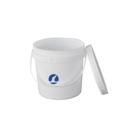 Seau d'emballage alimentaire 1L-20L pour boissons/yaourt/lait/miel Seau rond en plastique de qualité alimentaire avec poignée et couvercle