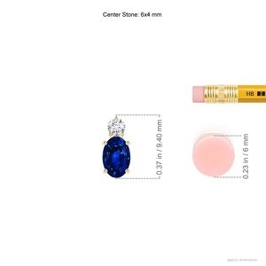 จี้เพชรแทนซาไนต์ทรงรีธรรมชาติ ทองคำแท้ 14K 18K ประดับเพชร พร้อมใบรับรอง IGI สร้อยคอทำมือตามสั่ง OEM - Product Image 2