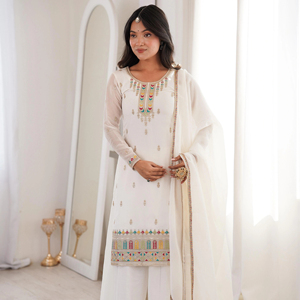 ชุดชาราผ้าไหมกรุบกรอบมาใหม่งานปักลำดับแฟนซี2.2M dupatta บูติกคุณภาพเยี่ยมขายส่งจำนวนมาก - Product Image 1