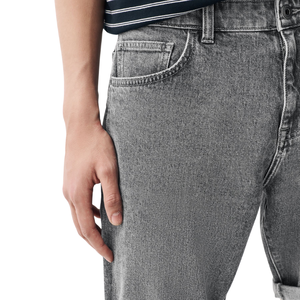Shorts en denim délavé pour homme, taille mi-haute, coupe classique, cinq poches, décontracté d'été, vente en gros, échantillon gratuit - Product Image 3