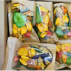 Chips de Frutas Mixtas Fritas al Vacío a Precio de Mayoreo, Snacks Saludables y Crujientes, Mezcla de Frutas Tropicales Naturales, Chips 100% Orgánicos - Product Image 1