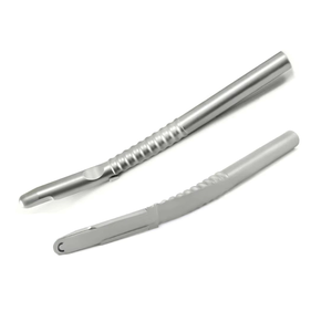 Raspador de Hueso para Implantes Dentales de Alta Calidad, 1 Pieza, Instrumento de Implantología Curvo para Cirugía de Injerto, Acero Inoxidable - Product Image 1