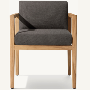 Silla individual en oferta, hecha de madera de teca con reposabrazos y espuma suave y duradera que tiene una larga vida útil. - Product Image 1