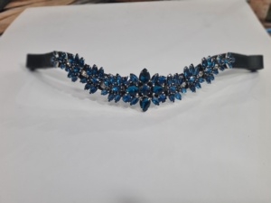 Bridas para Caballos Modelo ALR 01 con Adornos de Cuero y Diamantes de Imitación, Cómodas para Uso Ecuestre, Colores y Logotipos Personalizables - Product Image 2