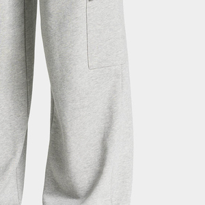 Pantalon cargo gris pour femme de haute qualité, coupe ample, taille à cordon, multi-poches, en molleton, style streetwear décontracté, vente en gros - Product Image 6