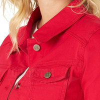 En stock – Nouvelle veste en jean pour femme, couleur unie, respirante, écologique, avec boutons recouverts – Collection Hiver
