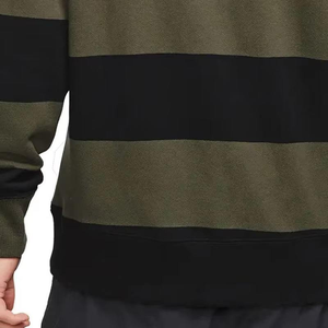 Sweat-shirt à capuche décontracté pour homme, surdimensionné, vert olive et noir, en coton/fibre de bambou, écologique, manches longues - Product Image 2