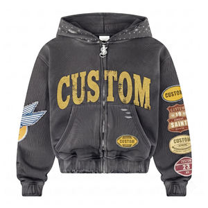 Fournisseur en gros de sweats en coton, proposant des sweats à capuche en molleton épais pour les marques de streetwear, production en usine en gros - Product Image 5