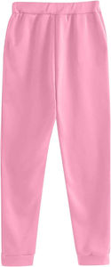 Pantalon de jogging décontracté rose uni pour femme, taille élastique, longueur intégrale, 100 % coton respirant, coupe classique, idéal pour le printemps - Product Image 6