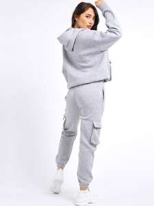 Conjunto Deportivo de Dos Piezas para Mujer, Talla Grande, Grueso, 100% Algodón, con Logotipo Personalizado, Pantalones Deportivos y Sudadera con Capucha, de Alta Calidad - Product Image 5