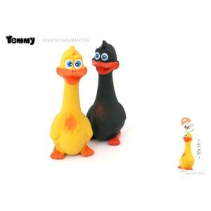 Jouet en latex Yommy en forme de canard 18 cm pour jeu interactif avec animaux de compagnie - Product Image 1