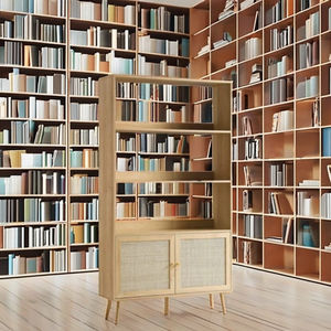 Estanterías de diseño moderno de madera maciza muebles para el hogar ajustables hechos a mano para sala de estar y Escuela duraderos - Product Image 1