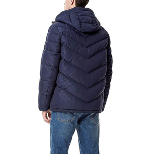 Chaqueta de burbujas azul marino para hombre, con cierre de cremallera, impermeable, transpirable, de secado rápido, para invierno, corte regular, no tejida - Product Image 2