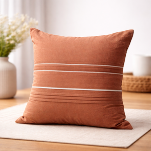 Funda de Cojín Cuadrada de Lino Puro de Lujo, Personalizable, para Uso en el Hogar y Hoteles, Funda de Almohada Decorativa para Sofá - Product Image 1