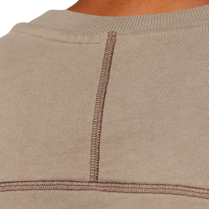 Sweat-shirt à col rond marron surdimensionné pour homme, en molleton épais, coupe décontractée, style streetwear décontracté - Product Image 5