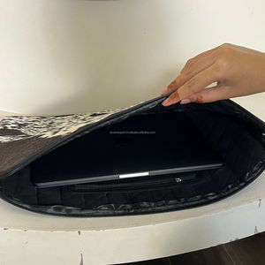 2025 New Cowhide Multi-Function Zipper Laptop Sleeve Premium Genuine Leather Customizable 15.6 Inch Laptop Bag & Protective Case - Product Image 6