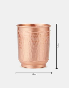 Vaso de Cobre Hecho a Mano con Grabado, Diseño Vintage, Taza Portátil para el Hogar, Fiestas y Bodas - Product Image 3