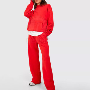 Chándal informal con capucha para mujer, talla grande, holgado, ecológico, transpirable, de alta calidad, al por mayor - Product Image 2