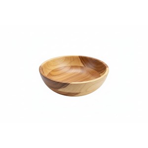 Bol rond en teck artisanal de style scandinave, vente en gros à Moradabad - Product Image 6