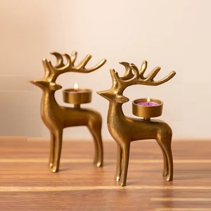 Classic design Silver christmas candle holder set <b>star</b> and <b>tree</b> design decorative metal candlestick stand holiday centerpiece - Product Image 3