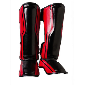 Espinilleras Profesionales de Muay Thai y MMA Hechas a Medida de Alta Calidad, Último Diseño, Venta al por Mayor, Protección de Piernas de Cuero Vacuno para Boxeo - Product Image 5