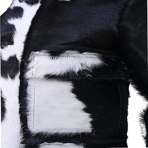 Chaqueta de Cuero Personalizada para Mujer, Chaqueta de Cuero Vacuno con Pelo Natural, Chaqueta de Piel de Vaca - Product Image 5