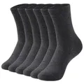 Men's Solid Color Ankle <b>Socks</b> 100% Cotton Breathable Knitted Regular Style Spring Daily Wear <b>Black</b> - Product Image 4
