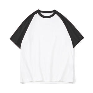T-shirt Raglan Personnalisé en Gros |   T-shirt de baseball bicolore |   T-shirt de sport à manches courtes 100% coton |   Vêtements en marque privée DDP - Product Image 5