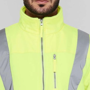 Veste d'hiver de sécurité imperméable à LED réfléchissante haute visibilité de classe 1 ANSI pour hommes, uniforme pour les agents de sécurité et les ouvriers du bâtiment - Product Image 4