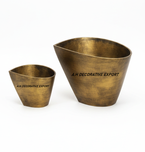 Oro Antiguo para Cubitera |   Enfriador de Vino de Aluminio con Forma de Bote Contemporáneo para Decoración de Hogares de Lujo y Bares - Product Image 4