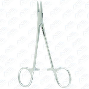 Fórceps de sujeción de aguja de sutura de ortodoncia médica, soporte de aguja Halsey de 133 Mm, mordazas lisas de 5,25 pulgadas, cirugía Dental - Product Image 1