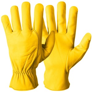 Guantes Unisex de Verano de Cuero de Vaca y Piel de Cabra con Dedos Completos, de Cuero Granulado para Adultos, Protección para Conducir, Deportes, Ciclismo y Pesca - Product Image 2