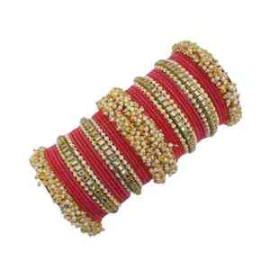 Ensemble de bracelets de mariage Chura en or poli brillant, tendance et luxueux, de style islamique traditionnel pour femmes - Product Image 1