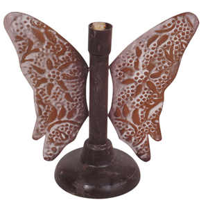 Support de bougie chauffe-plat de Noël intérieur/extérieur en fer durable, finition rouille, taille personnalisable pour la décoration intérieure, les fournitures de fête et les événements festifs - Product Image 6