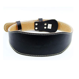 Ceinture de musculation professionnelle en cuir de vachette réglable, respirante et robuste pour la protection en salle de sport - Product Image 1