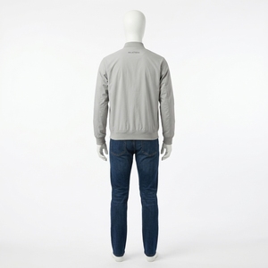 <b>Mens</b> <b>Light</b> Gray Lightweight Bomber <b>Jacket</b> Streetwear <b>Mens</b> Winter <b>Jackets</b> Wholesale <b>Jacket</b> For <b>Men</b> - Product Image 4