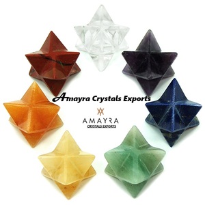 Set de Sanación con Pirámide Merkaba de Siete Chakras, Caja de Madera, Piedras Naturales, Venta al por Mayor, Amayra Crystals Exports INDIA - Product Image 5