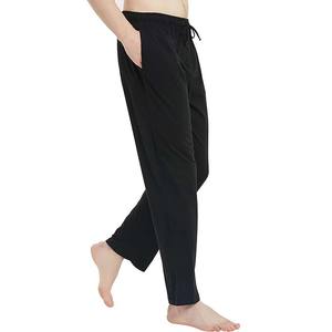 Wholesale OEM Service Custom Logo Canvas Lightweight Elastic Waist Drawstrings <b>Winter</b> Wear <b>Men</b> Fleece Sweatpants Outdoor Casual - Product Image 3
