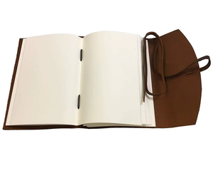 Cuadernos de Cuero Vintage Hechos a Mano con Acabado Rústico, Papel de Cuero sin Líneas, 300 Páginas, Libro de Cuero Suave para Hombre - Product Image 2