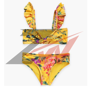 Factory Direct <b>Kid</b> swimming BIkini set Print Girls Swim Bikini Set Quick Dry Stretch <b>Kids</b> Beachwear Manufacturer - Product Image 3