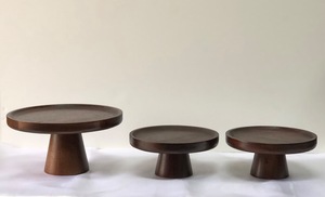 Wood Adjustable Eco-Friendly Handmade Cake Serving Stand for Bakeries and Events - Product Image 4