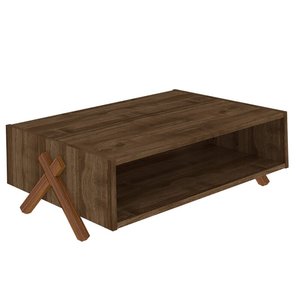 Stylish Urban Metal <b>Coffee</b> <b>Table</b> with Sleek <b>Black</b> Powder Coated Frame and Minimalist Living Room Center <b>Table</b> Design - Product Image 1