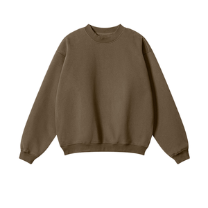 Mens Streetwear Sweatshirt Supplier Mens Solid Pullover <b>Crewneck</b> Sweatshirt 350gsm Cotton Fleece <b>Crewneck</b> - Product Image 3
